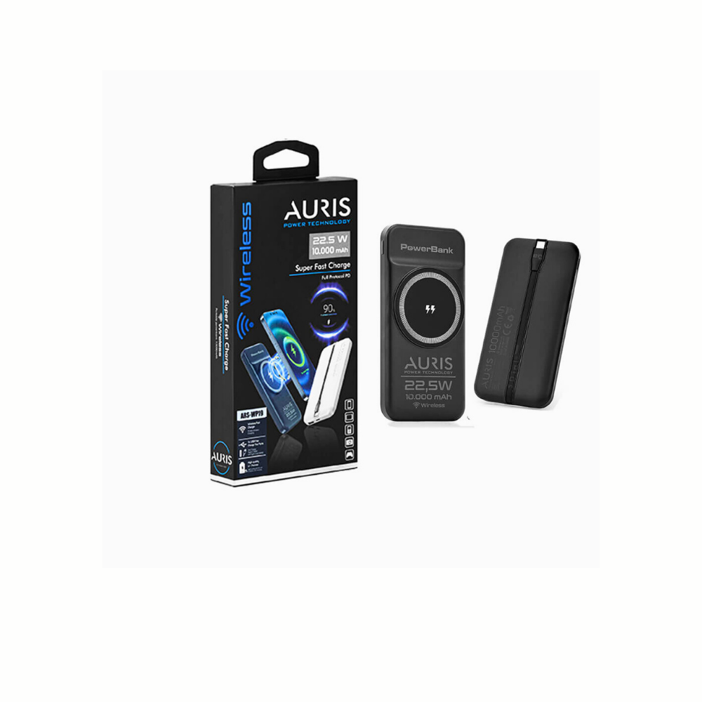 Auris WP19 10.000 mAh Kablosuz Powerbank Wireless Süper Hızlı