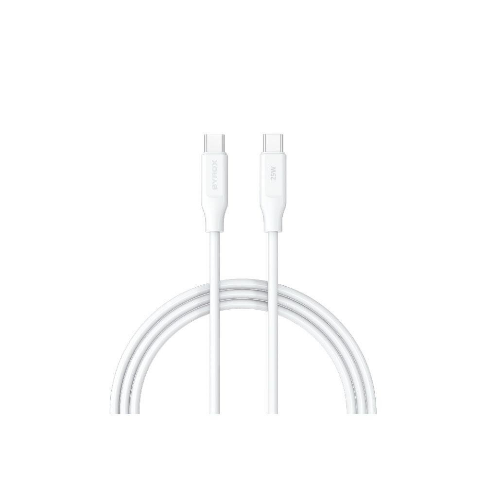 Syrox PD25TK Type-c to Type-c 25W PD Şarj ve Data Kablosu