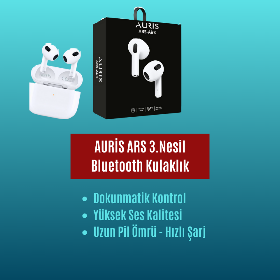 AURIS ARS-Air3 Kablosuz Bluetooth Kulaklık