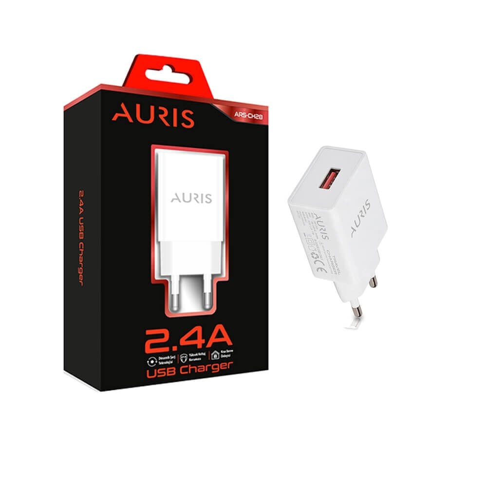 Auris ARS-CH28 | 2.4A Hızlı USB Şarj Adaptörü
