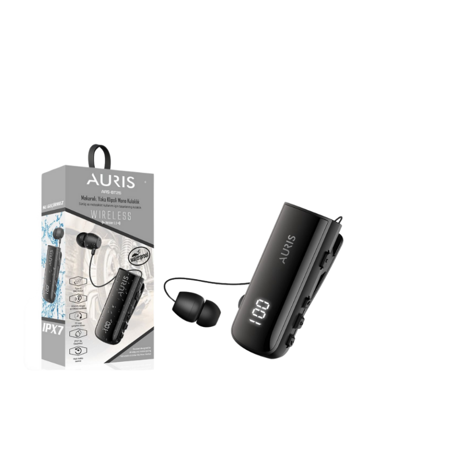 Auris ARS-BT26 Wireless Yaka Klipsli Kulaklık