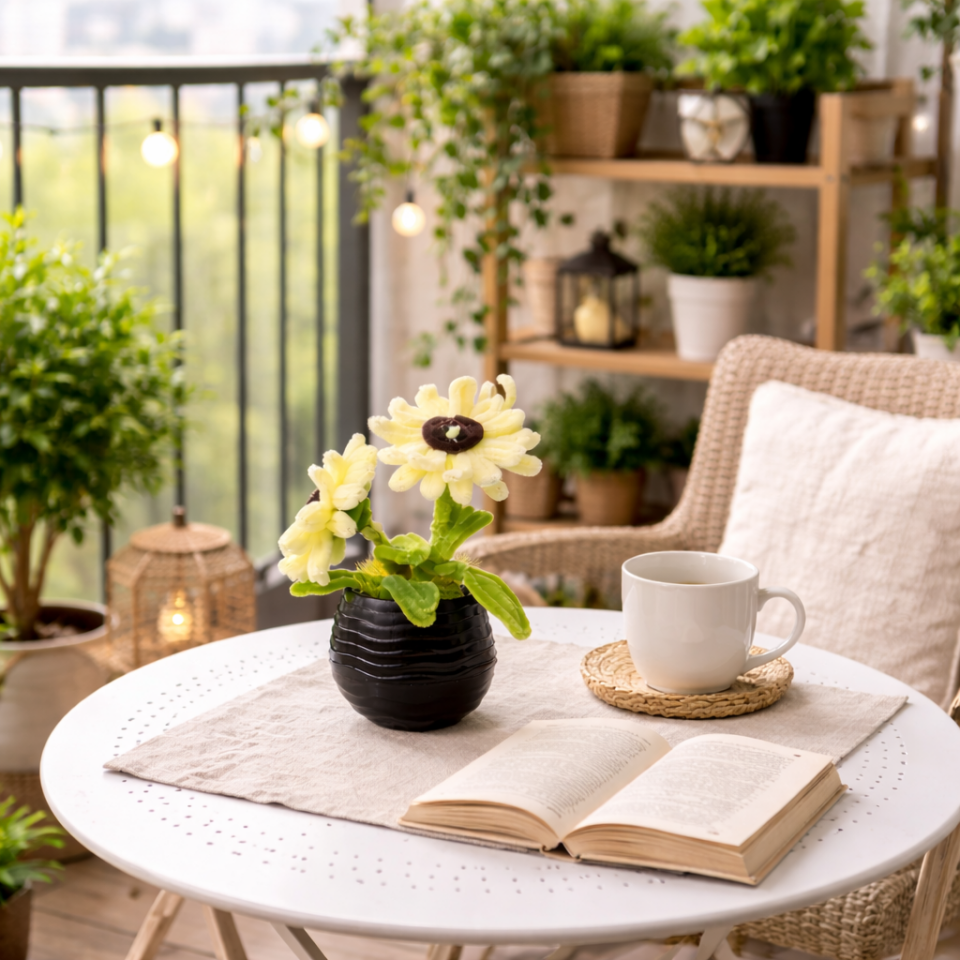 Dekoratif Şönil Yapay Çiçek – Doğal ve Zarif Tasarım