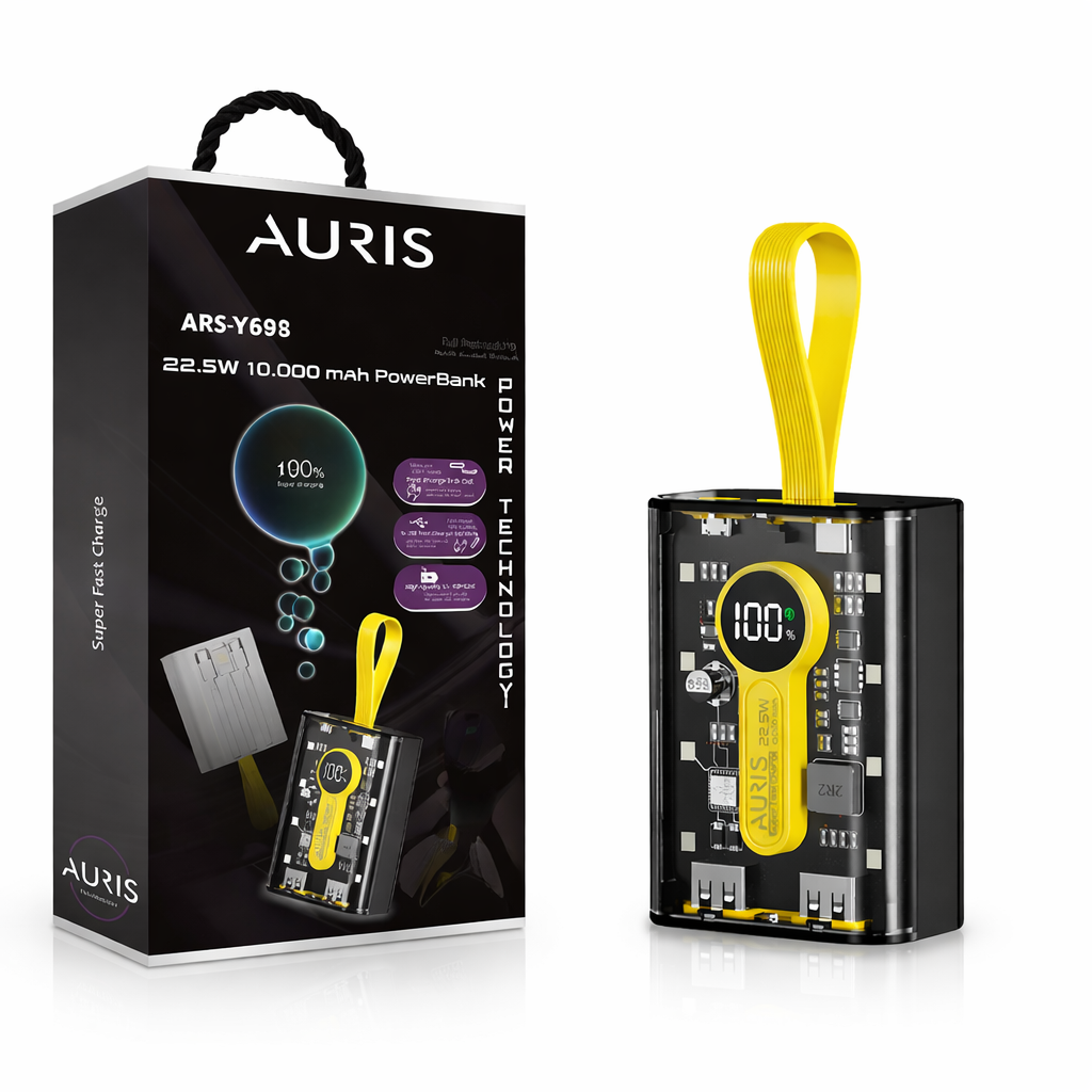 Auris ARS-Y698 22.5W 10.000 mAh Powerbank