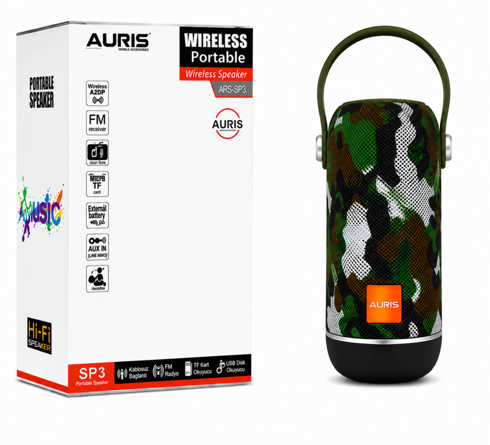 AURIS ARS-SP3 Wireless Portable Speaker