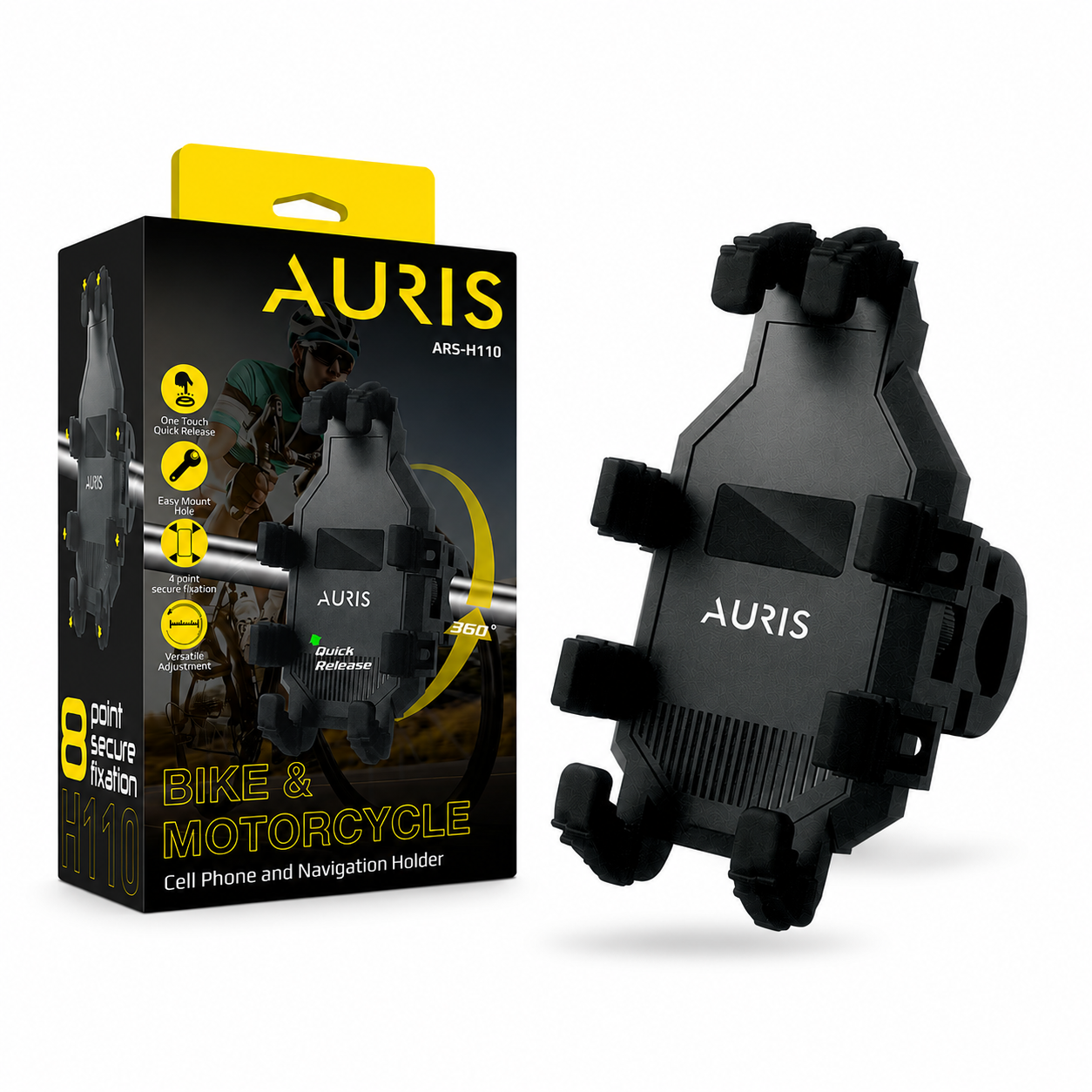AURIS ARS-H110 Bisiklet ve Motosiklet Telefon Tutucu