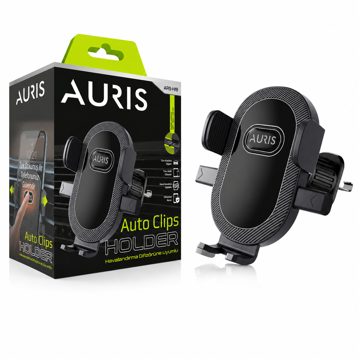 AURIS ARS-H19 Auto Clips Araç İçi Telefon Tutucu