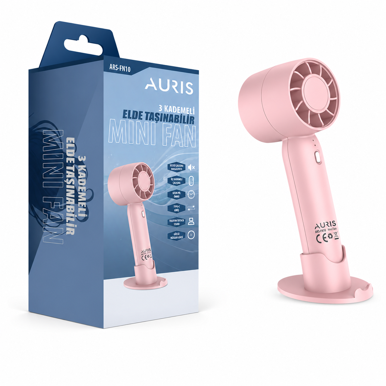 AURIS ARS-FN10 Taşınabilir Mini Fan(Kopya)