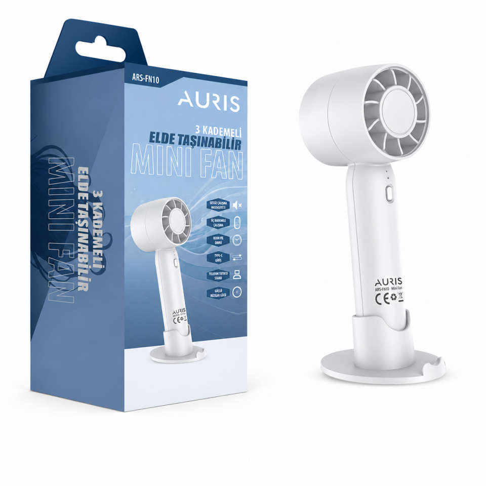AURIS ARS-FN10 Taşınabilir Mini Fan(Kopya)(Kopya)